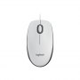 Mysz Logitech M100 biała, USB-A, przewodowa - 3